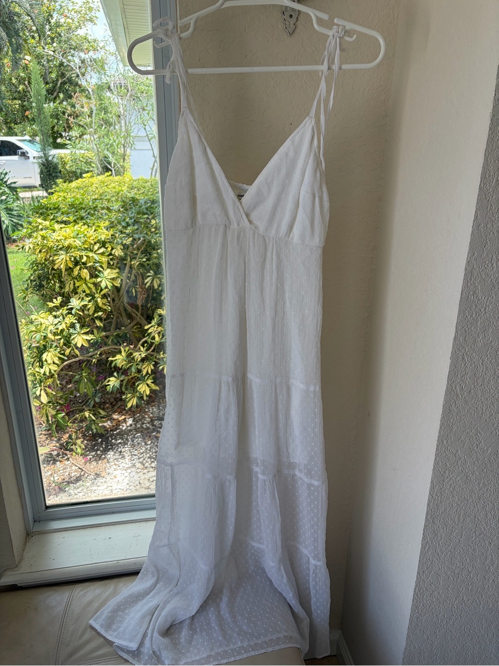 Abercrombie & Fitch white midi dress women’s size Small